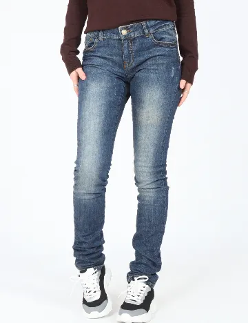 Blugi Zara, albastru Albastru