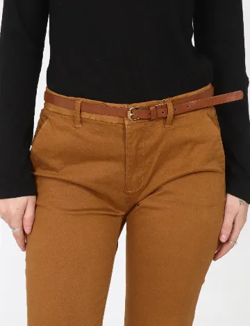 Pantaloni Pull&Bear, maro