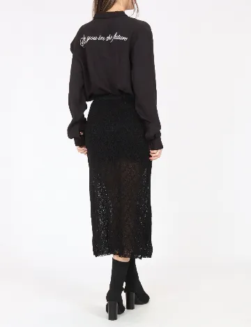 Fusta Pull&Bear, negru