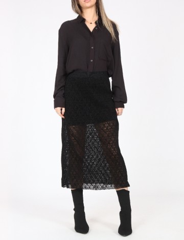 Fusta Pull&Bear, negru