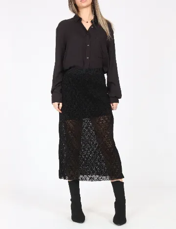 Fusta Pull&Bear, negru