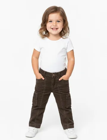 Pantaloni Zara, maro