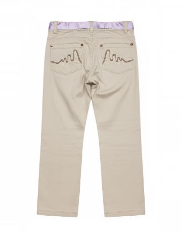 Pantaloni Zara, crem