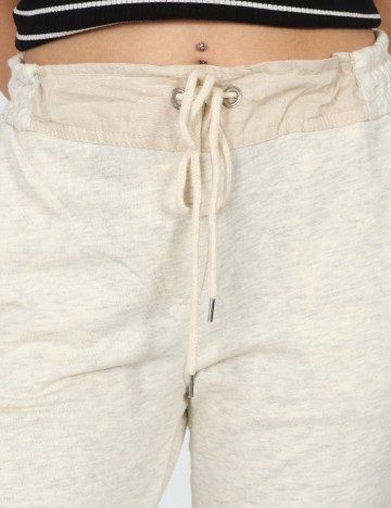 Pantaloni Pull&Bear, ecru