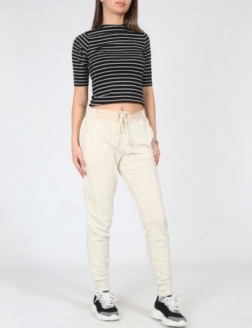Pantaloni Pull&Bear, ecru