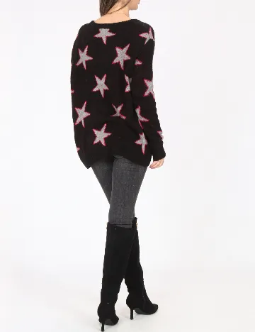 Pulover Bershka, negru Negru