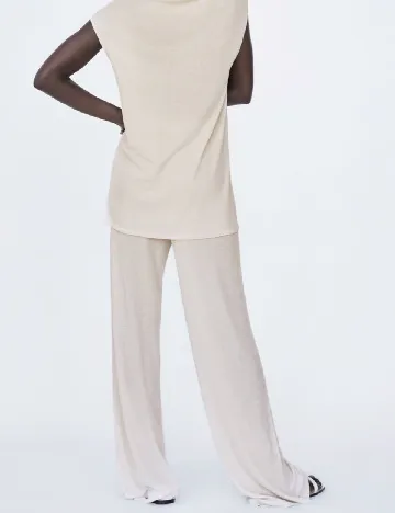 Pantaloni Zara, ecru