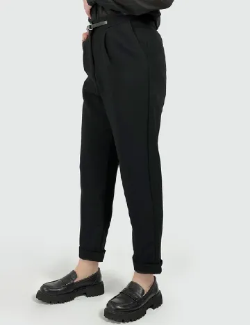 Pantaloni Pull&Bear, negru Negru