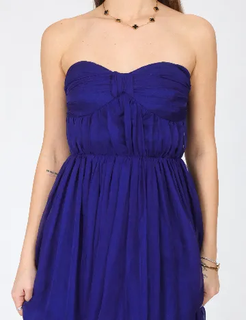 Rochie lunga Bershka, albastru Albastru