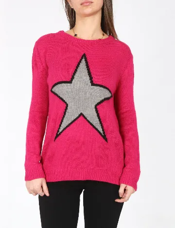 Pulover Bershka, roz Roz