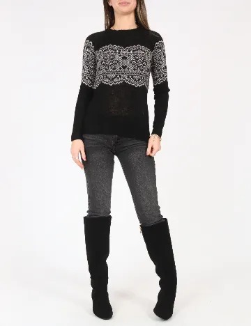 Bluza Bershka, negru Negru