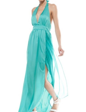 Rochie lunga Bershka, albastru