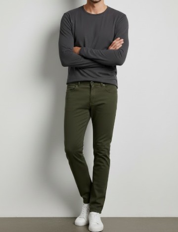 Pantaloni Bershka, verde