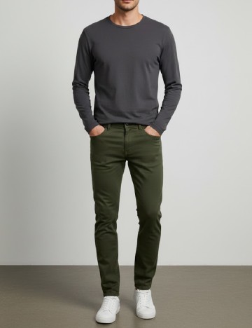 Pantaloni Bershka, verde