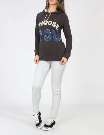 Hanorac Bershka, gri