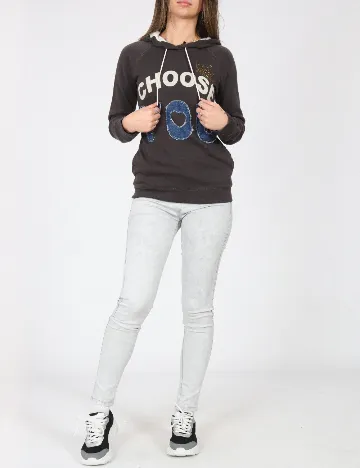 Hanorac Bershka, gri