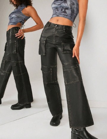 Pantaloni SHEIN, negru