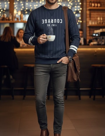 Bluza Pull&Bear, albastru