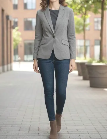 Sacou Pull&Bear, gri Gri