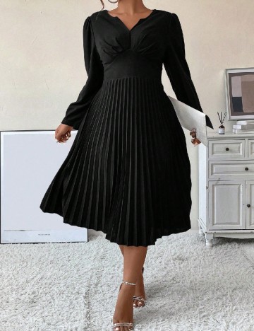 Rochie medie SHEIN CURVE, negru