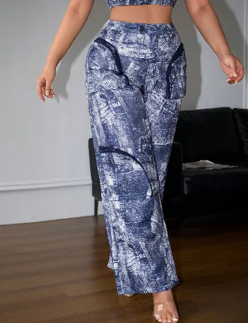 Pantaloni SHEIN, albastru