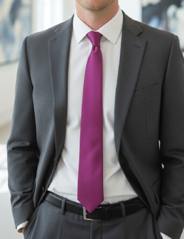 Cravata Zara, magenta