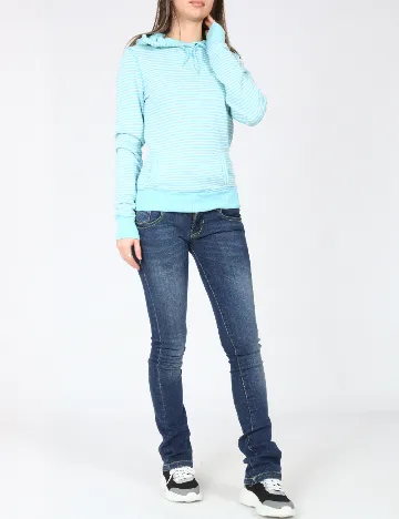 Blugi Bershka, albastru Albastru