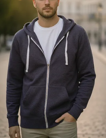 Hanorac Bershka, bleumarin Albastru