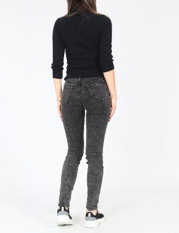 Blugi Bershka, gri inchis