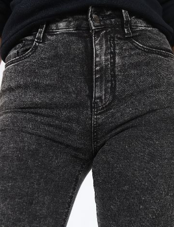 Blugi Bershka, gri inchis