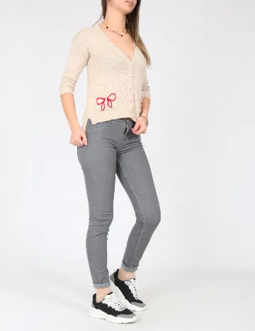 Blugi Bershka, gri Gri