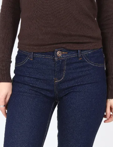 Blugi Bershka, bleumarin Albastru