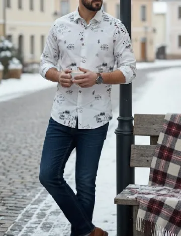 Camasa Zara, alb Alb