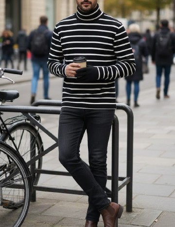 Bluza Zara, negru/alb