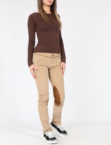 Pantaloni Zara, maro deschis