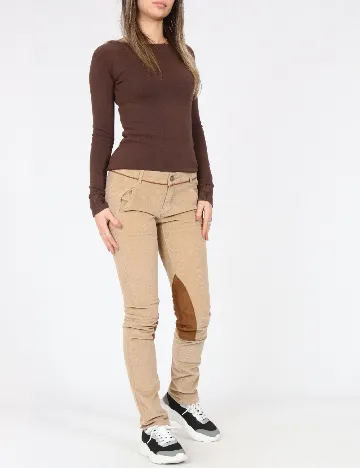 Pantaloni Zara, maro deschis