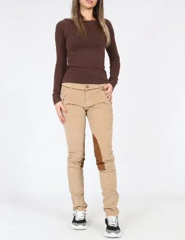 Pantaloni Zara, maro deschis