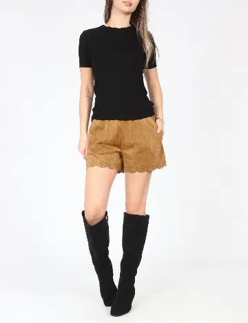 Pantaloni scurti Zara, maro