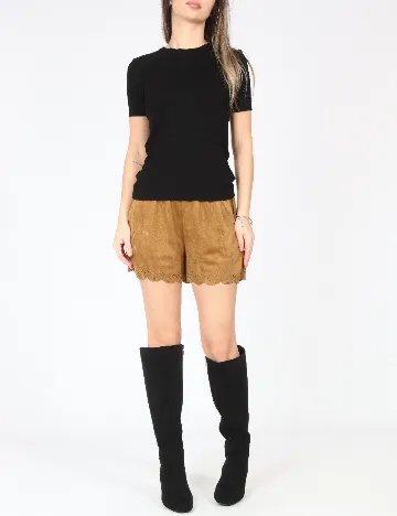 Pantaloni scurti Zara, maro