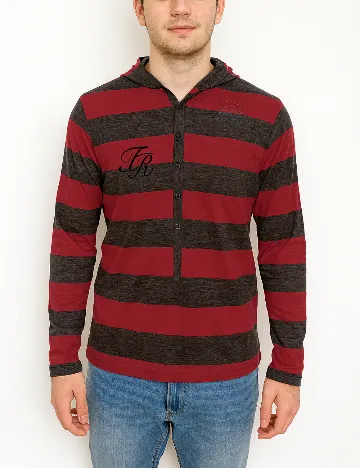 Hanorac Zara, rosu/gri Rosu