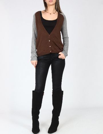 Cardigan Zara, maro/gri