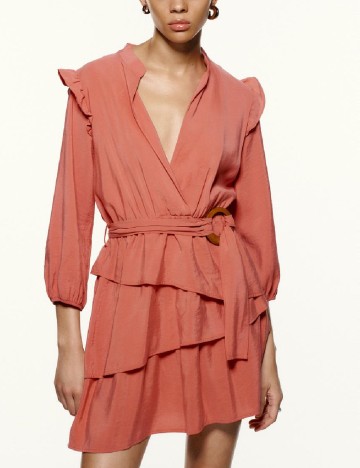 Rochie scurta Zara, piersica