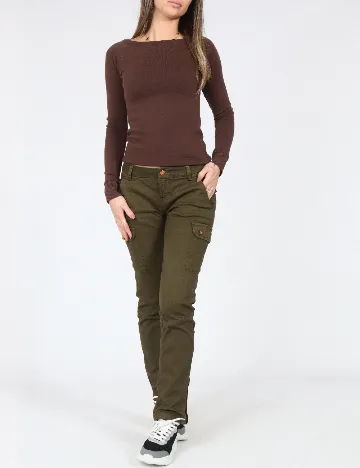 Pantaloni Zara, verde Verde
