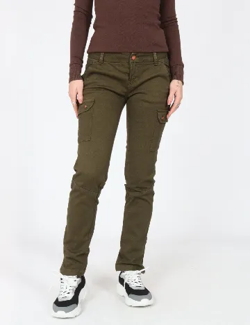 Pantaloni Zara, verde Verde