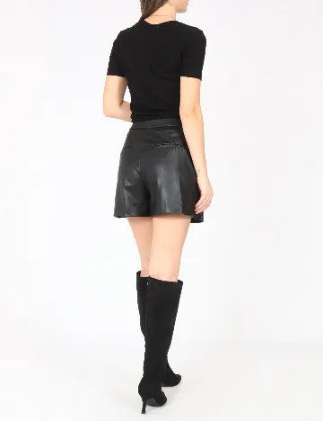 Pantaloni scurti Zara, negru Negru