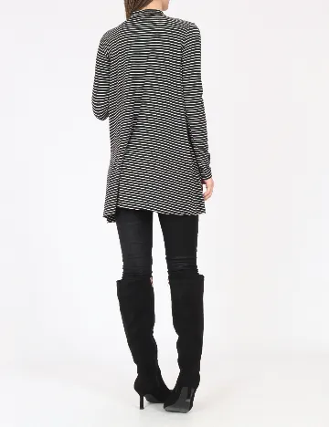 Bluza Bershka, alb/negru Negru