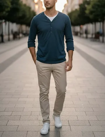 Bluza Bershka, albastru Albastru