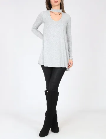 Bluza Bershka, gri Gri