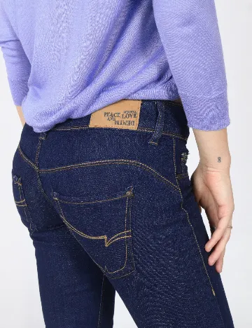 Blugi Bershka, bleumarin Albastru