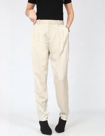 Pantaloni Zara, crem Crem
